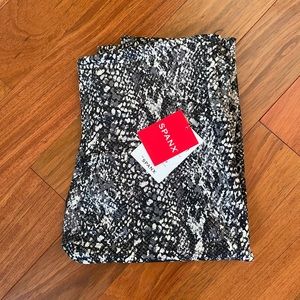 Spanx Faux Leather Snake Shine Leggings Medium NWT